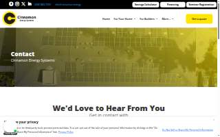 Cinnamon Energy Systems website