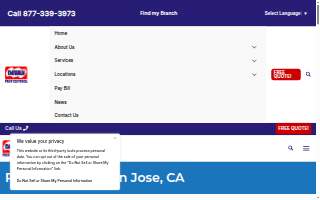 Dewey Pest & Termite Control of San Jose website