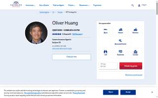 Farmers Insurance - Oliver Huang website