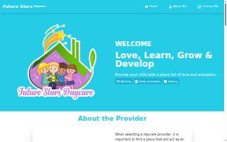 Future Stars Daycare website