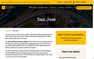 Harris Personal Injury Lawyers, Inc. website