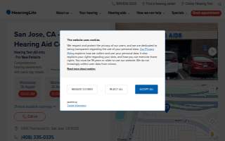 HearingLife Hearing Aid Center of San Jose CA website