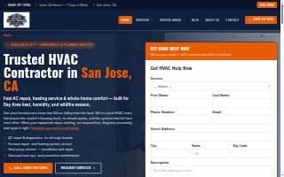 HVAC Repair San Jose CA website