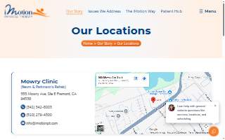 iMotion Physical Therapy - Omega Sports Rehabilitation website