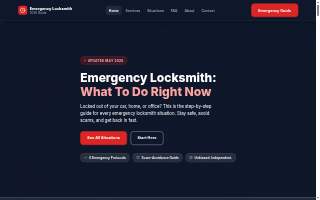 Locksmith Emergency website