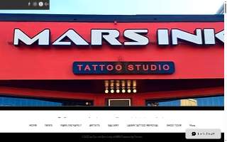 MARS Ink Tattoo Studio & New Skin Pop-Up Clinic website