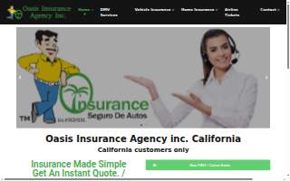 Oasis Insurance Services Inc website