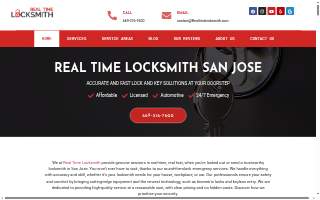 Real Time Locksmith of San Jose website