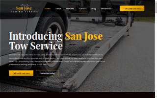 San Jose Tow Service website