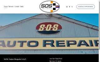 SOS Auto Repair website
