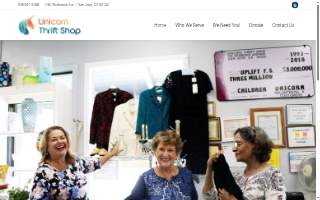 Unicorn Thrift Shop website