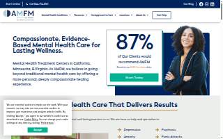 AMFM Mental Health Treatment of San Juan Capistrano website
