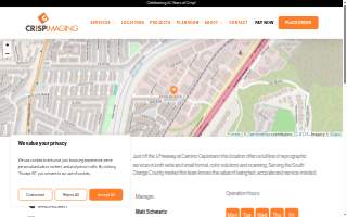 Crisp Imaging of San Juan Capistrano website