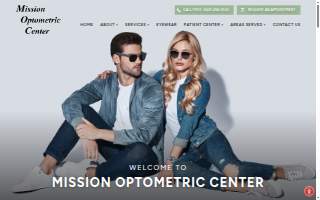 Mission Optometric Center website