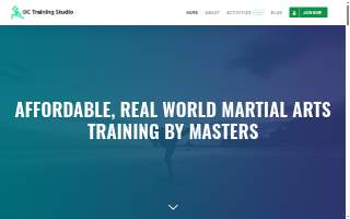 OC Training Studio website
