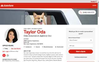 Taylor Oda - State Farm Insurance Agent website
