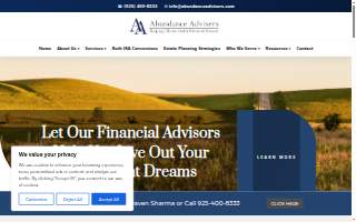 Abundance Advisers website