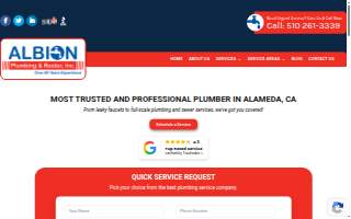 Albion Plumbing Rooter Inc - Plumber in San Leandro website