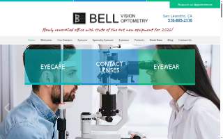 Bell Vision Optometry website