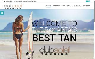 Club Soleil Tanning website