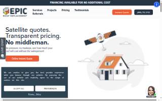 Epic Roof Replacement website