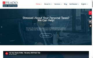 Prado Tax Services website