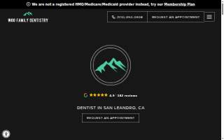 Woo Family Dentistry - San Leandro website