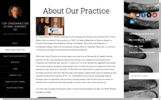 Burt Chiropractic Rehabilitation Center website