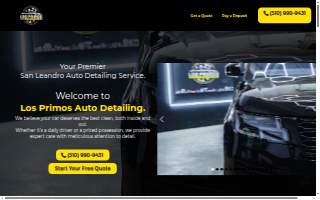 Los Primos Auto Detailing website