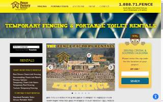 Fence Factory Rentals - Atascadero website
