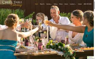 Chefs Table Catering website