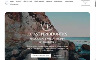Coast Periodontics website