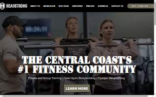 Headstrong Fit website