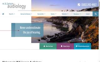 M.K. Larson Audiology, Inc. of San Luis Obispo website
