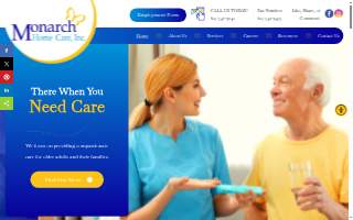 Monarch Home Care Inc website