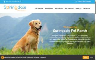 Springdale Pet Ranch of San Luis Obispo website