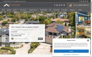The Avenue Central Coast Realty website