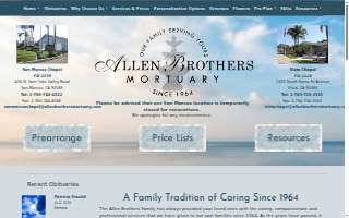 Allen Brothers Mortuary of San Marcos website
