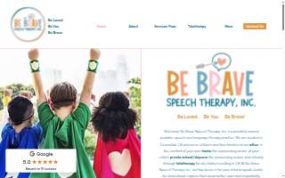 Be Brave Speech Therapy, Inc. website