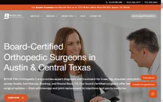 Bone DRs Orthopedic Care - San Marcos website