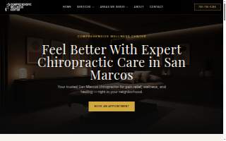 Comprehensive Wellness Center - Chiropractor San Marcos website