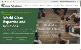 eGlobal Web Solutions website
