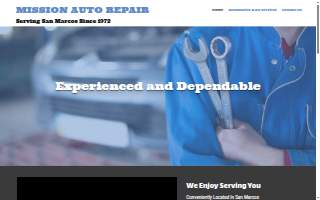 Mission Auto Repair website