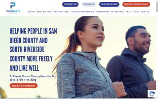 ProResults Physical Therapy (San Marcos) website
