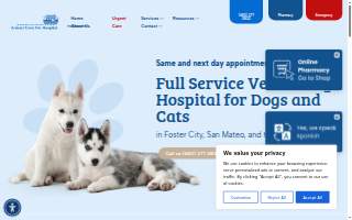 Animal Cove Pet Hospital of Foster City website