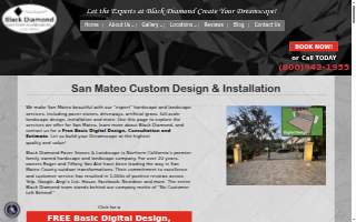 Black Diamond Paver Stones & Landscape, Inc. of San Mateo website
