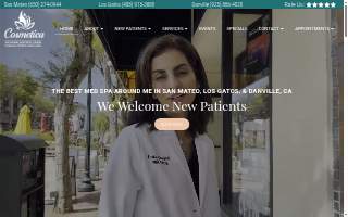 Cosmetica Anti-Aging, Aesthetic Lasers and Weight Loss Med Spa Clinic website