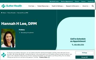 Hannah Lee DPM website