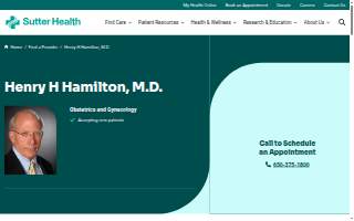 Henry H Hamilton, M.D. website