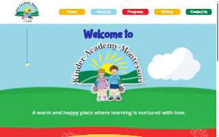 Kinder Academy Montessori website